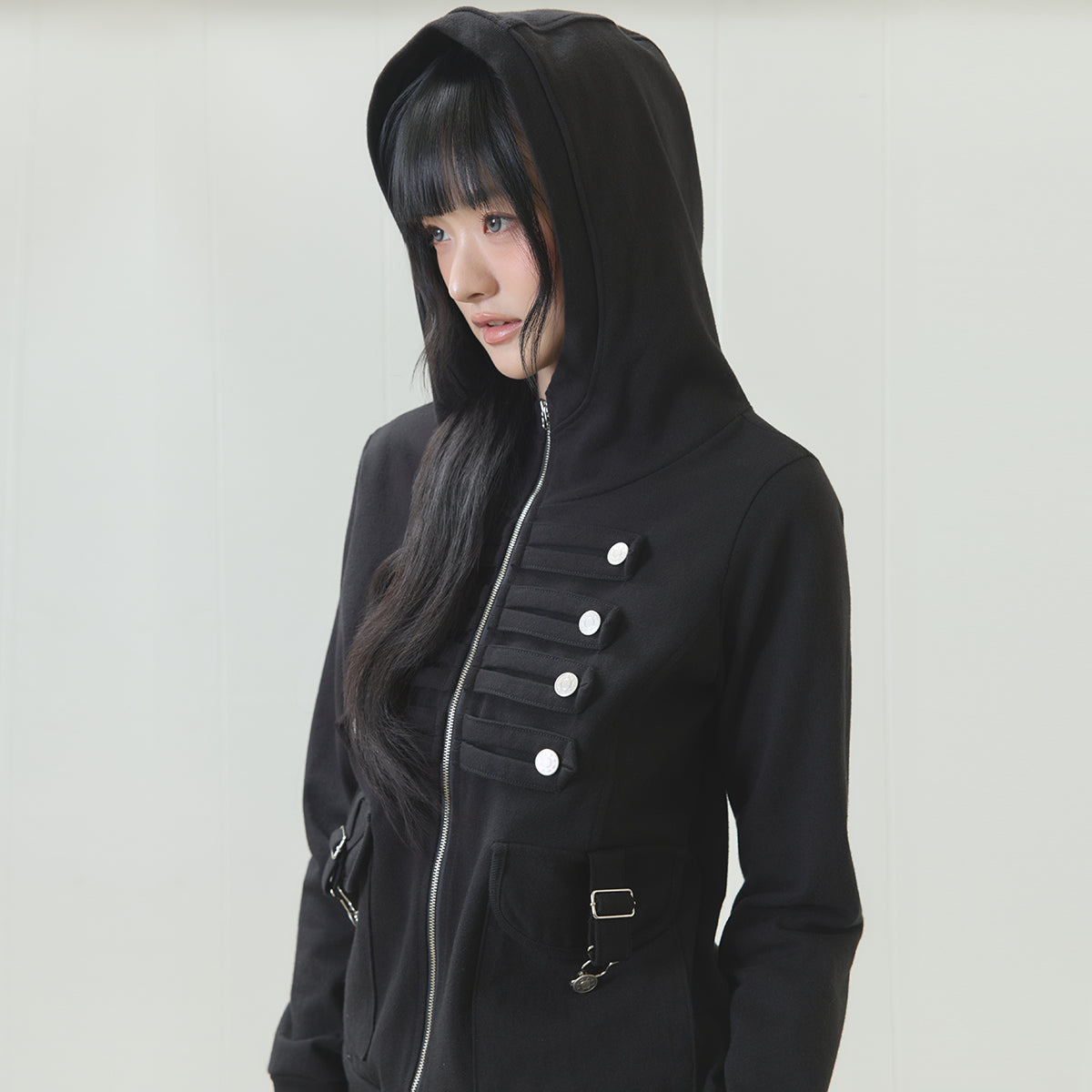 （韓国発送）EL PIRATE HOOD ZIP UP (BLACK)