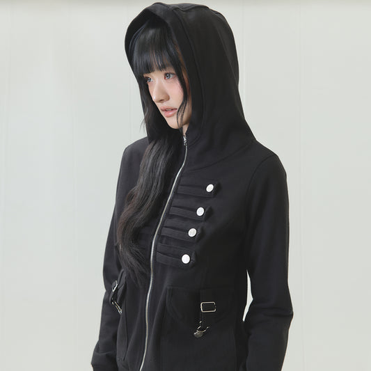 （韓国発送）EL PIRATE HOOD ZIP UP (BLACK)