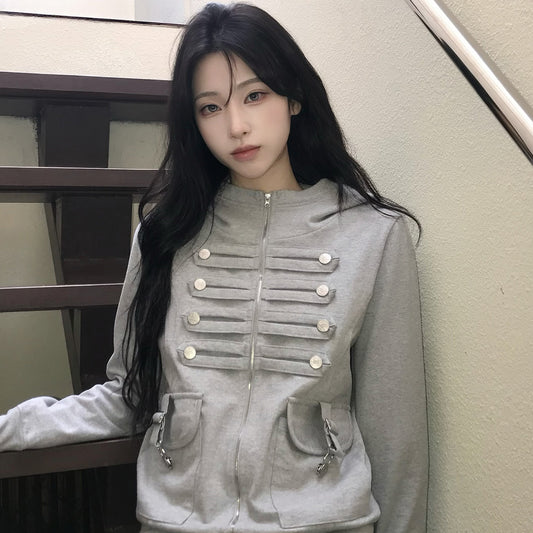 （韓国発送）EL PIRATE HOOD ZIP UP (GRAY)