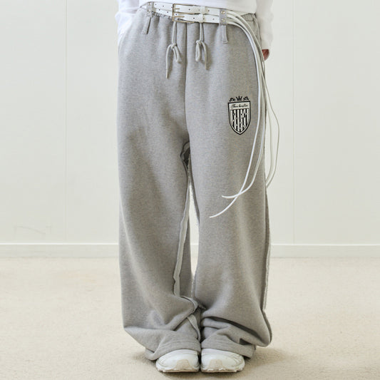 （韓国発送）EL STAR EMBLEM TRAINING PANTS (GRAY)