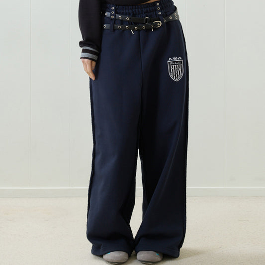 （韓国発送）EL STAR EMBLEM TRAINING PANTS (NAVY)