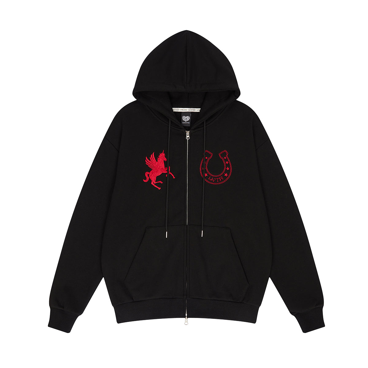 （韓国発送）EL UNICORN HOOD ZIP UP (BLACK)