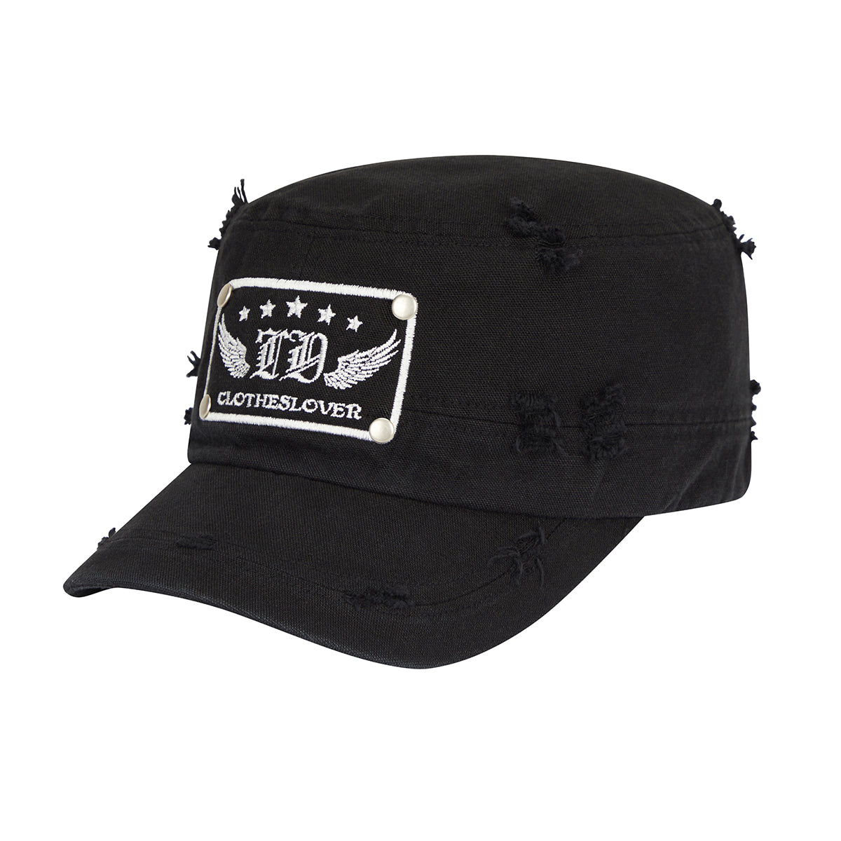 （韓国発送）EL DAMAGE PATCH CAP (BLACK)