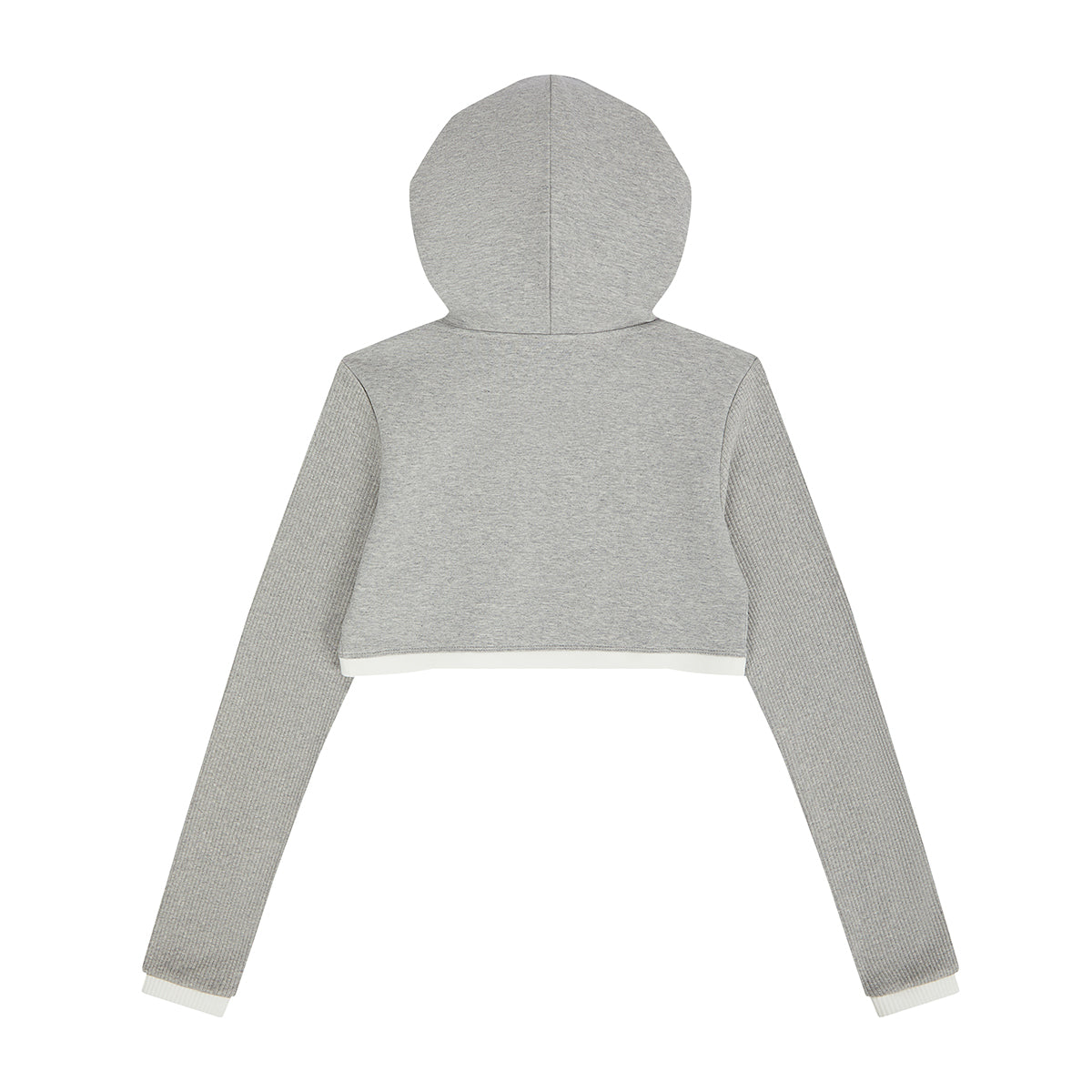 （韓国発送）EL EYELET HOOD BOLERO CARDIGAN (GRAY)
