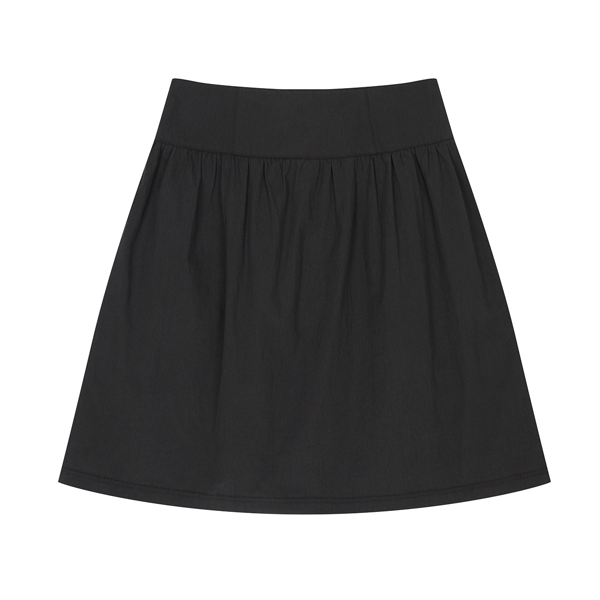 （韓国発送）EL POCKET SHIRRING MIDI SKIRT (BLACK)