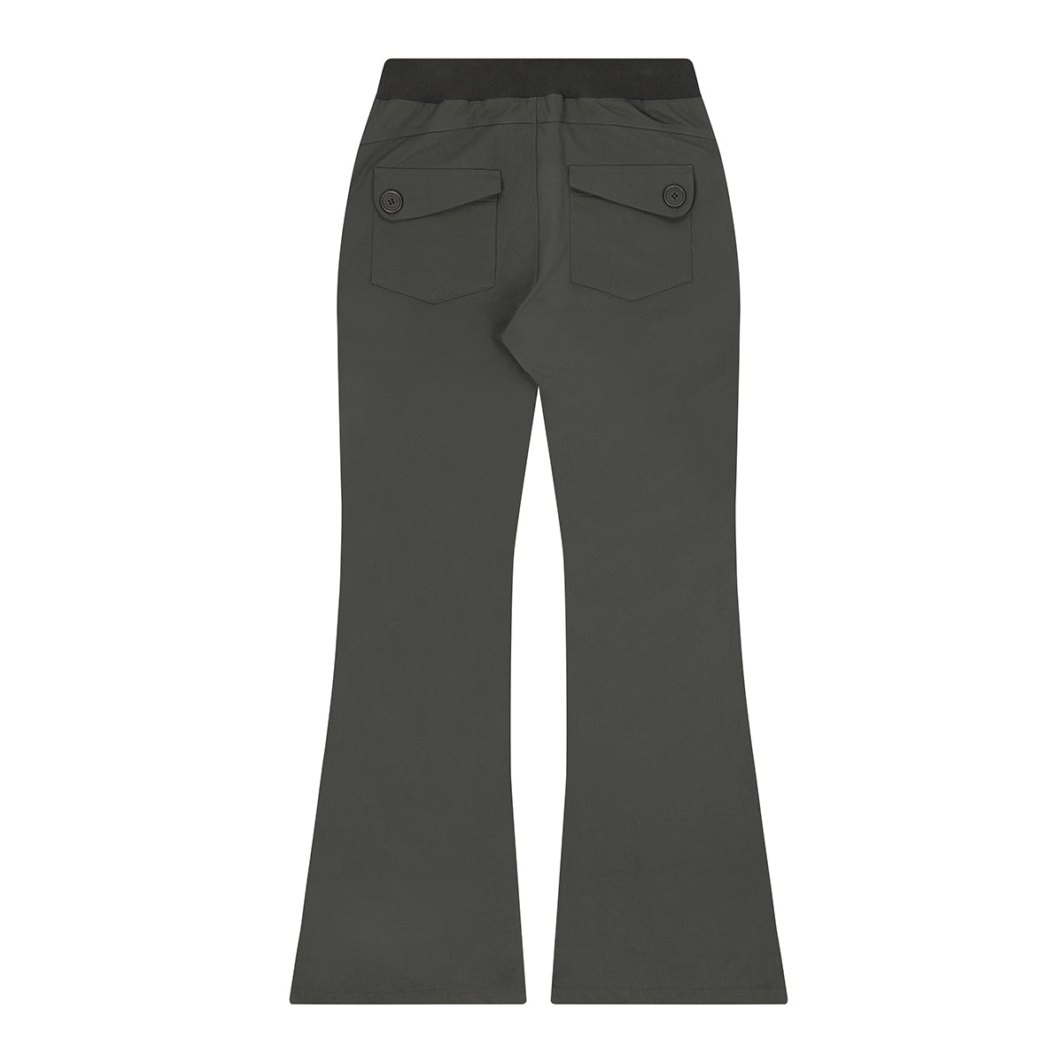 （韓国発送）EL RIBBON BOOTSCUT PANTS (CHARCOAL)