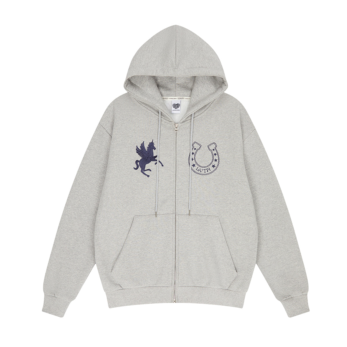 （韓国発送）EL UNICORN HOOD ZIP UP (GRAY)