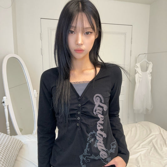 （韓国発送）EL HORSE SLIM-FIT TEE (BLACK)