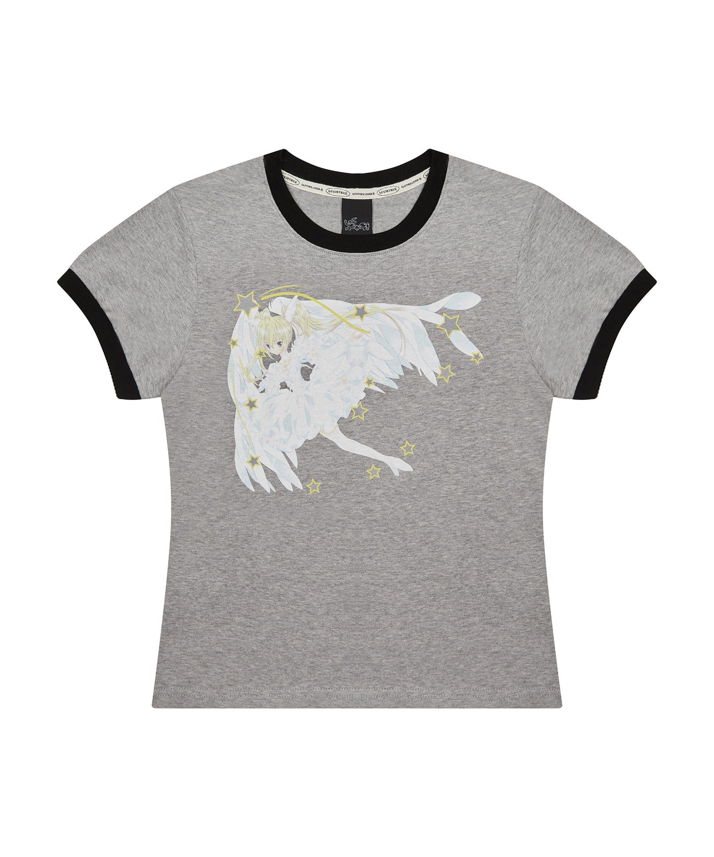 （国内発送）SHUGO CHARA! RINGER TEE GRAY