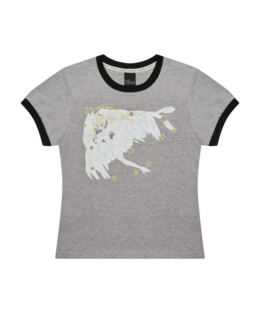 （国内発送）SHUGO CHARA! RINGER TEE GRAY