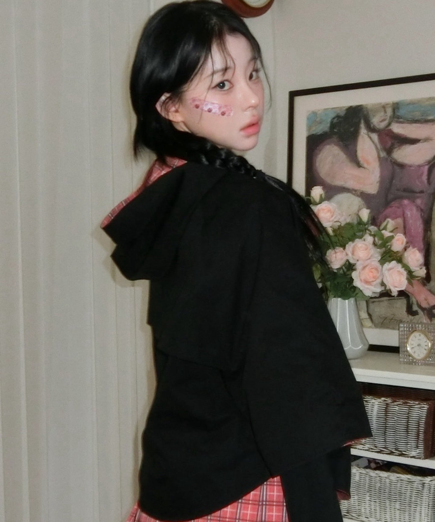 （国内発送）SHUGO CHARA! CHECK CAPE RED