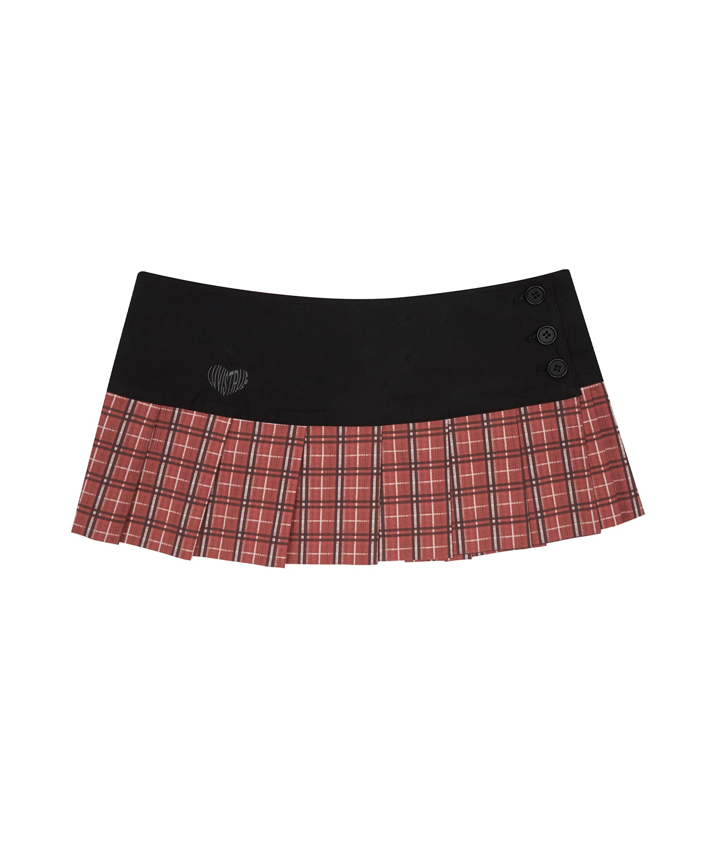 （国内発送）SHUGO CHARA! CHECK SKIRT RED