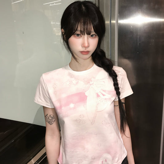 （韓国発送）SHUGO CHARA! PINK RAINBOW TEE (WHITE)