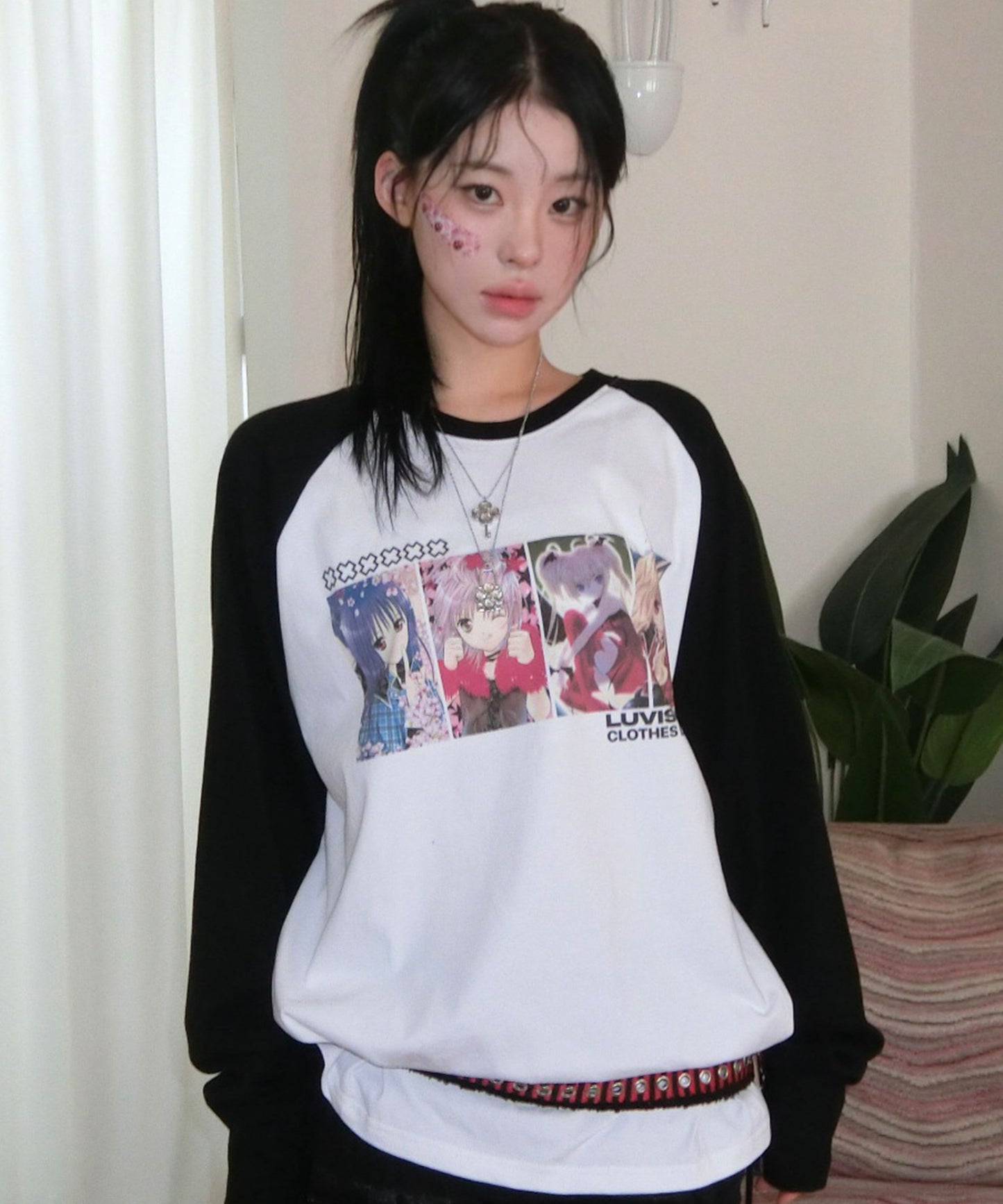 （国内発送）SHUGO CHARA! RAGLAN TEE WHITE