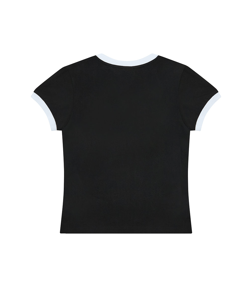 （韓国発送）SHUGO CHARA! RINGER TEE BLACK