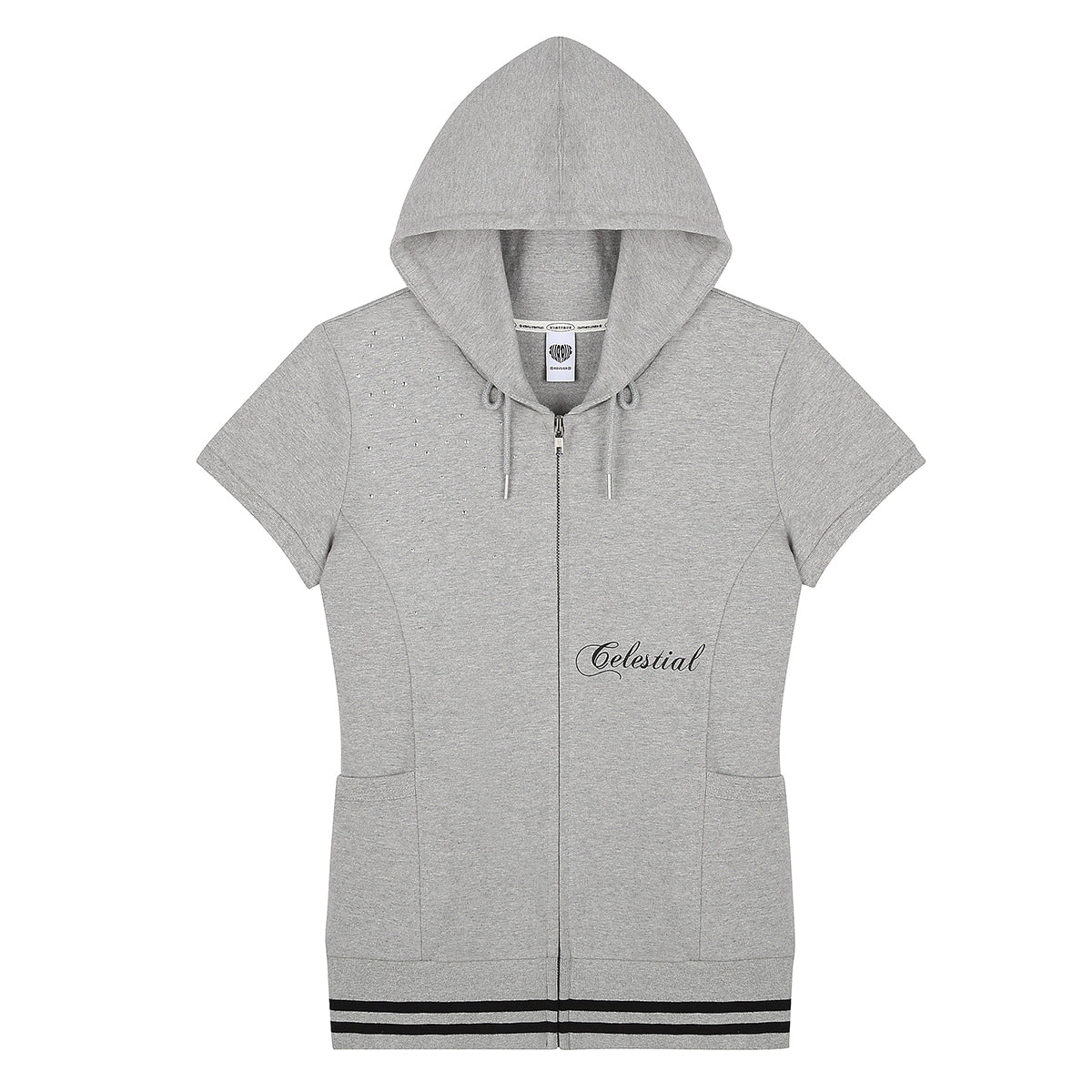 （韓国発送）SY ANGEL HOOD ZIP UP (GRAY)