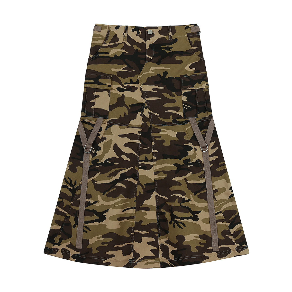 （韓国発送）SY CARGO LONG SKIRT (BEIGE)