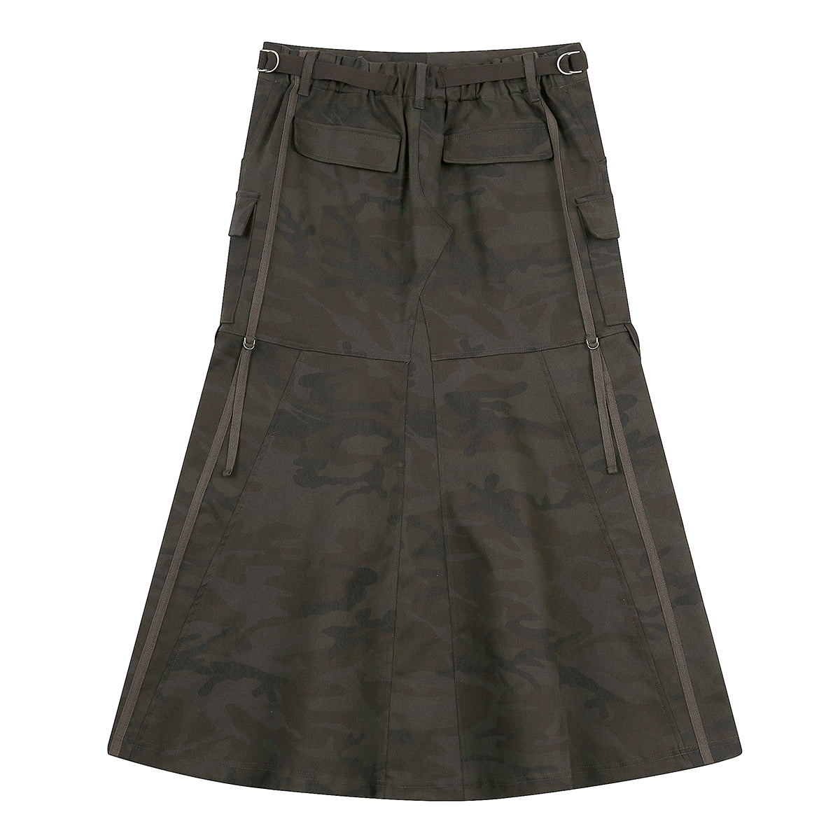 （韓国発送）SY CARGO LONG SKIRT (CHARCOAL)