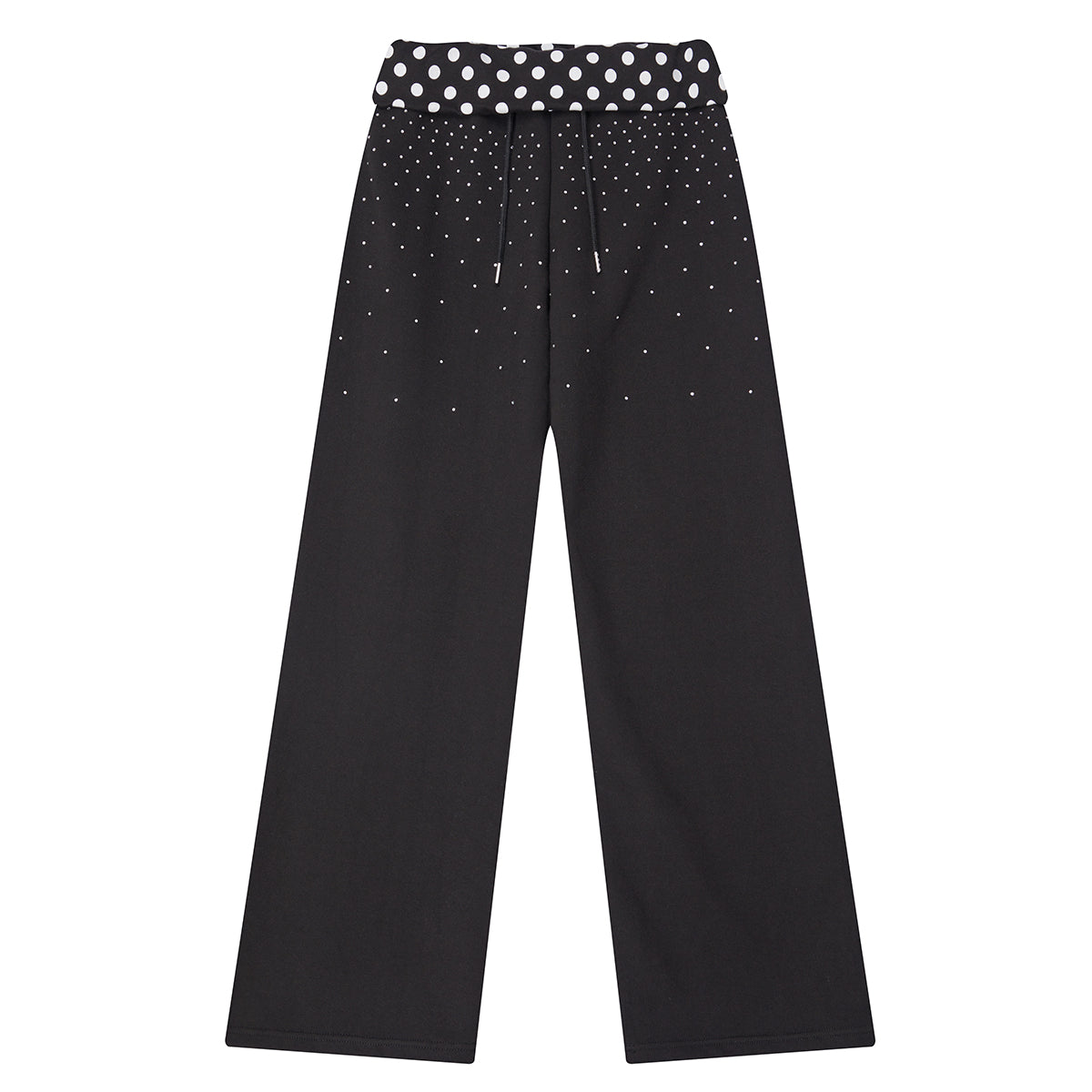 （韓国発送）SY CRYSTAL FOLDING PANTS (BLACK)