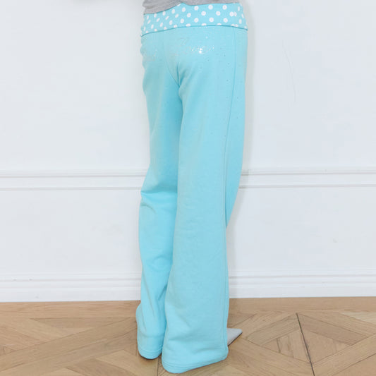 （韓国発送）SY CRYSTAL FOLDING PANTS (BLUE)
