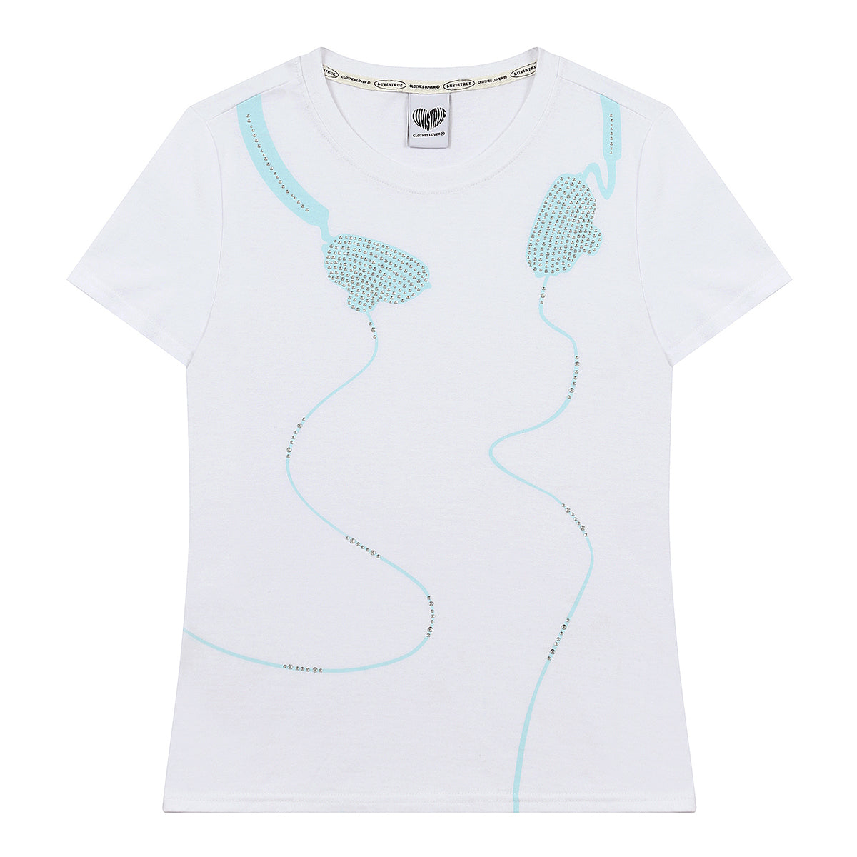 （韓国発送）SY HEADSET GRAPHIC TEE (WHITE)