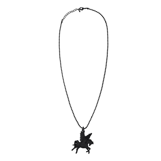 （韓国発送）SY HORSE NECKLACE (BLACK)