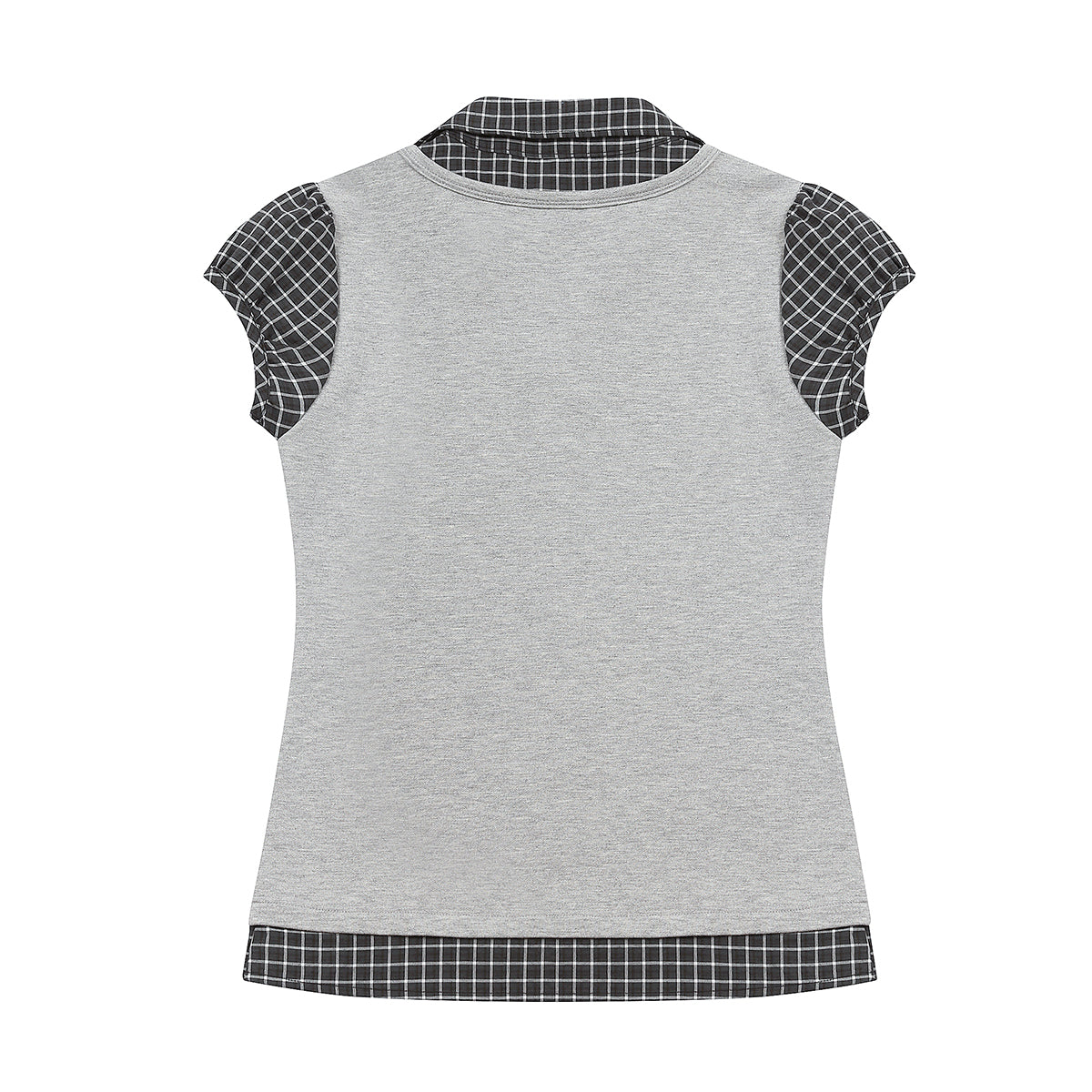 （韓国発送）SY LAYERED BLOUSE (GRAY)