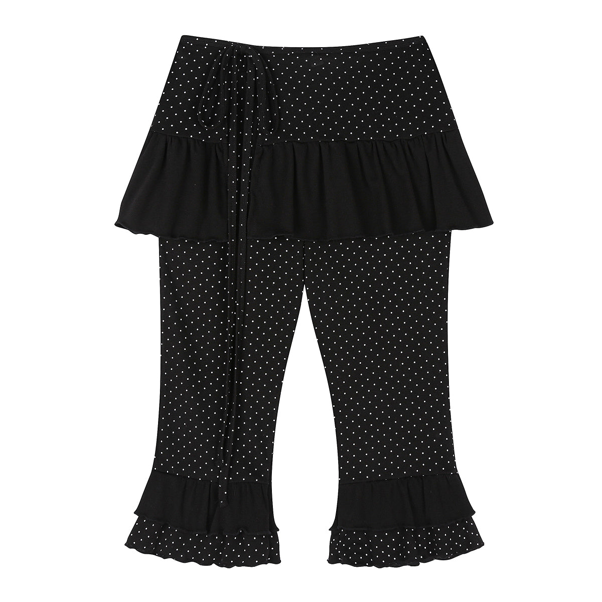 （韓国発送）SY LAYERED LEGGINGS (BLACK)