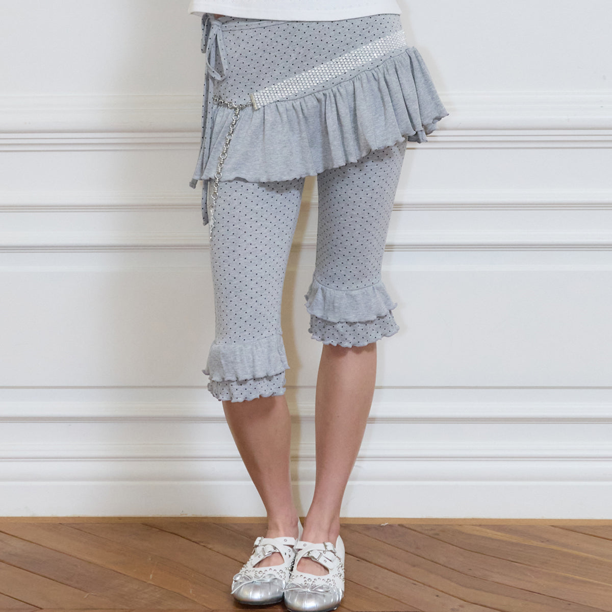 （韓国発送）SY LAYERED LEGGINGS (GRAY)