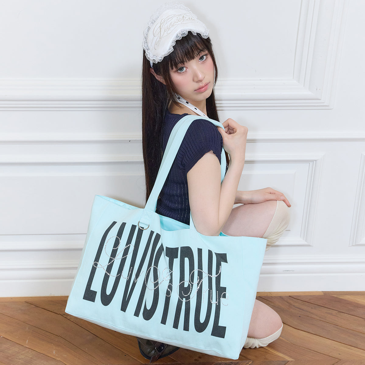 （韓国発送）SY LETTERING TOTE BAG (MINT)