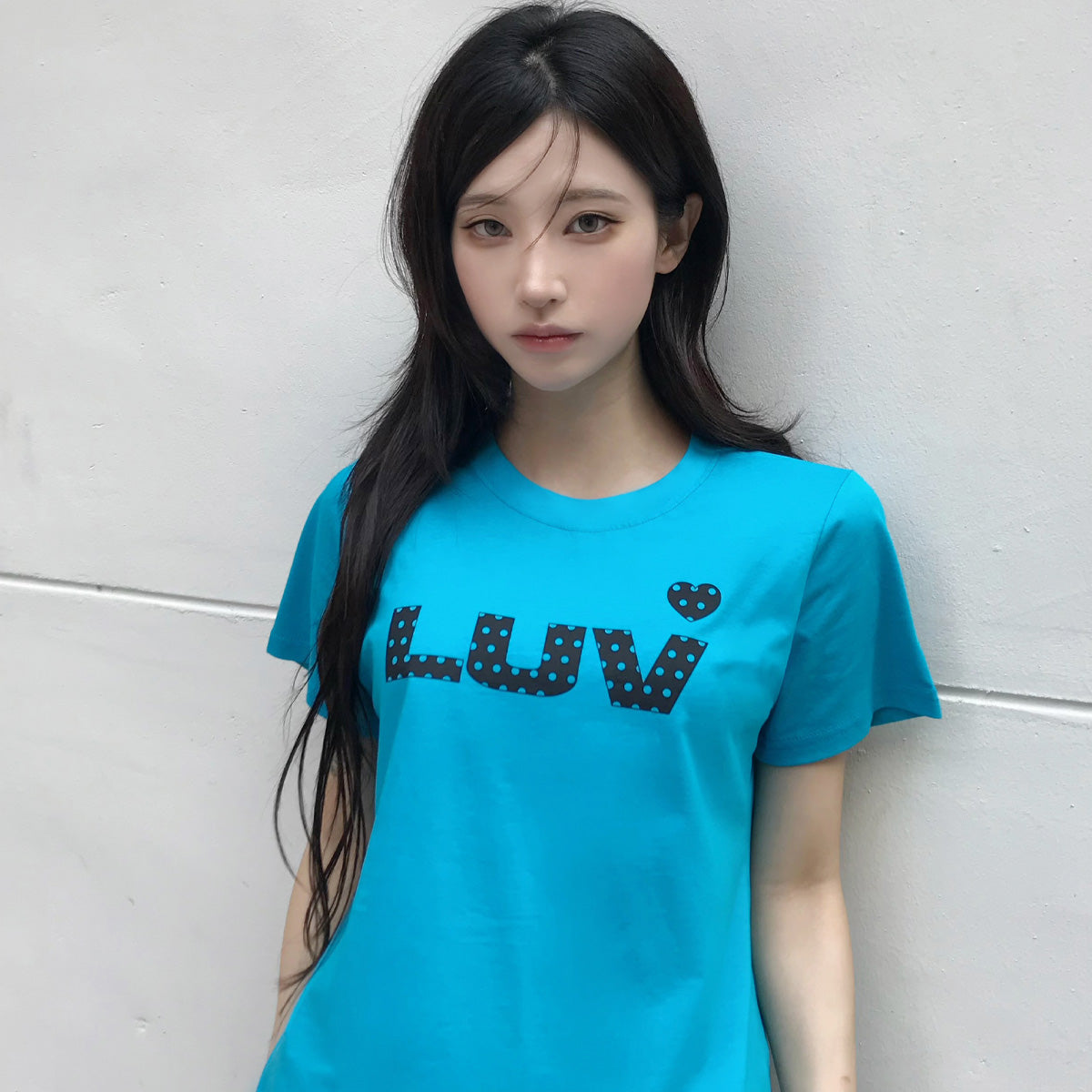 （韓国発送）SY LUV DOT TEE (BLUE)