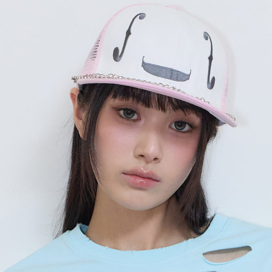 （韓国発送）SY MESH SNAPBACK (PINK)