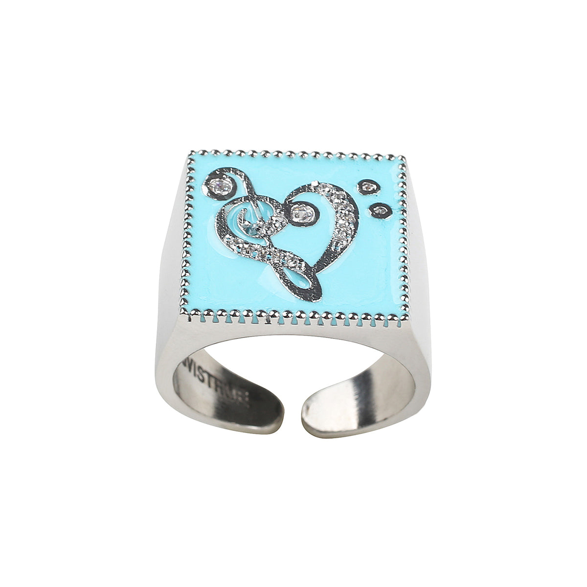 （韓国発送）SY NOTE SQUARE RING (SKY BLUE)