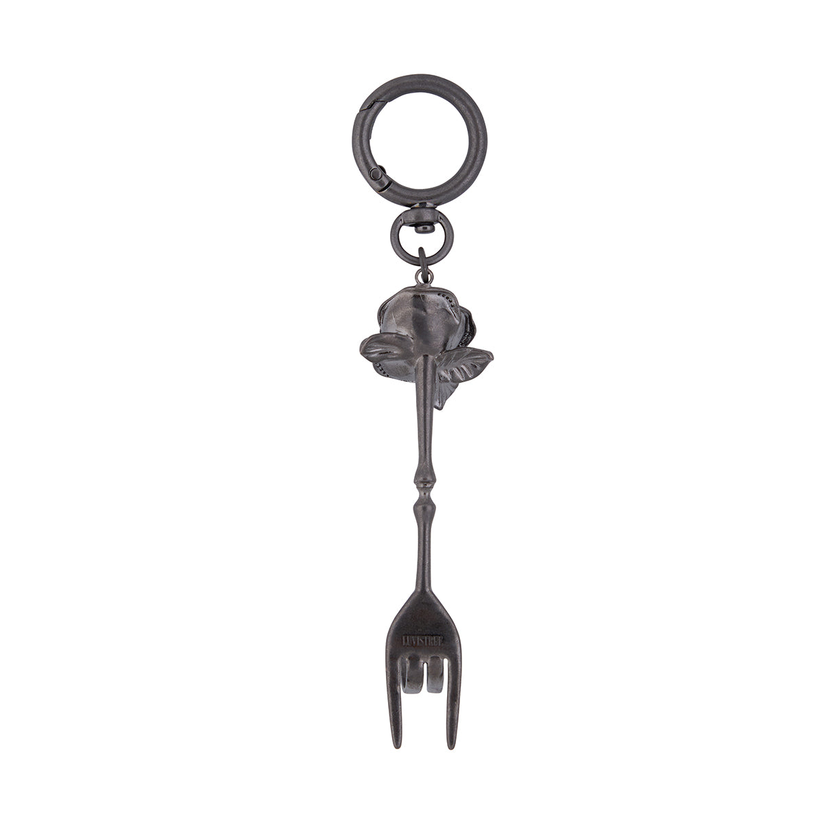 （韓国発送）SY ROSE FORK KEYRING (BLACK NICKEL)
