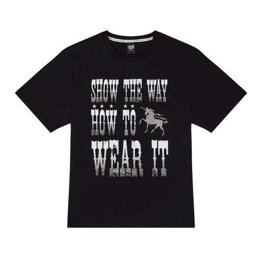 （韓国発送）SY SHOW THE WAY TEE (BLACK)