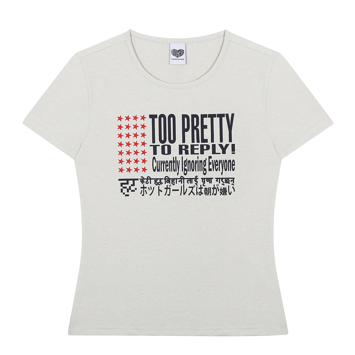 （韓国発送）SY TOO PRETTY TEE (BEIGE)