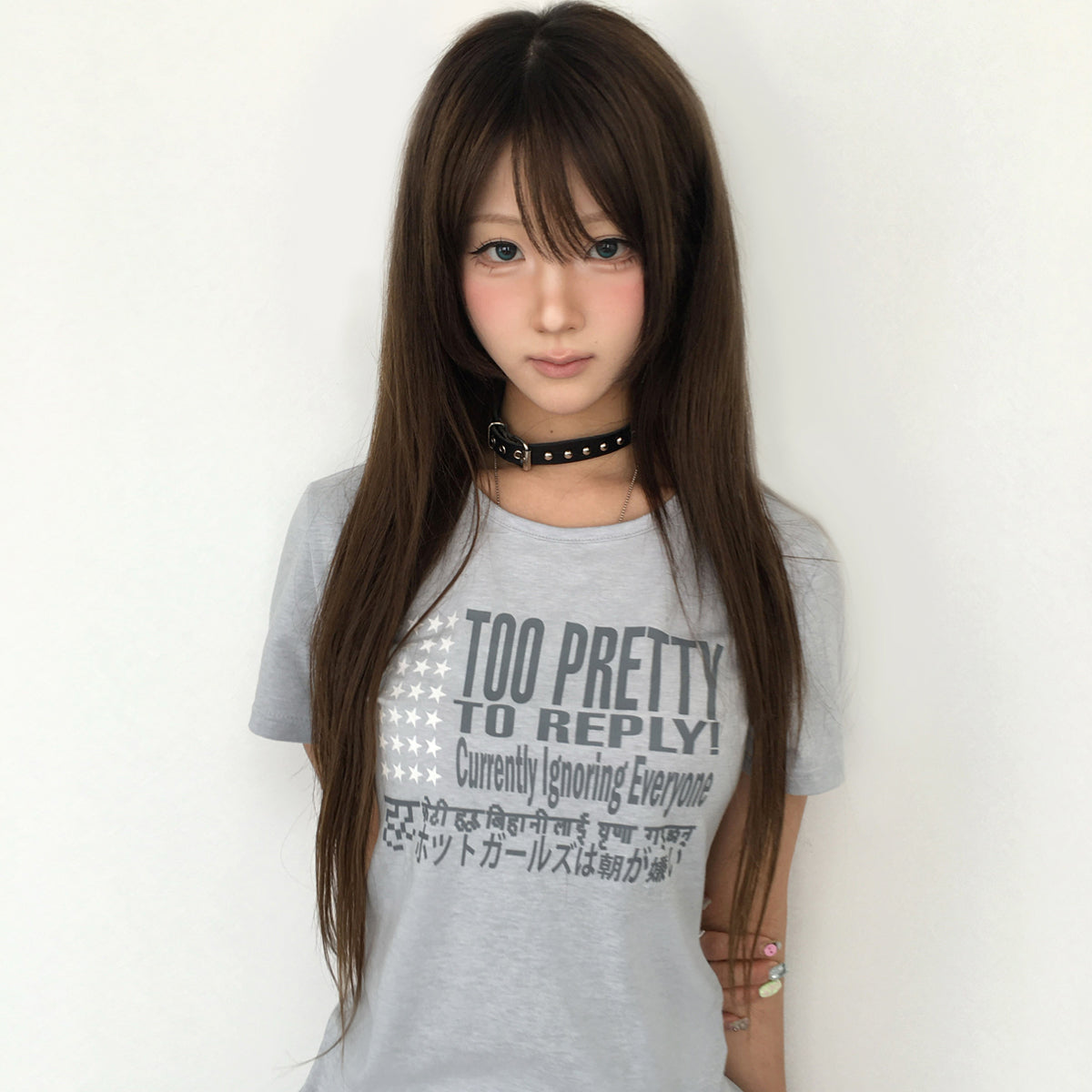 （韓国発送）SY TOO PRETTY TEE (GRAY)