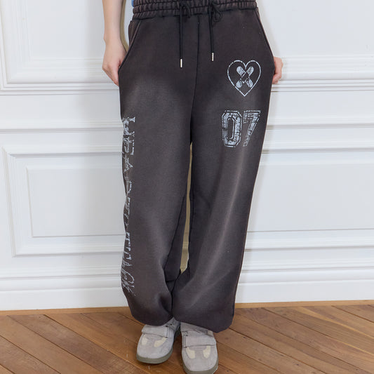 （韓国発送）SY WASHING TRAINING PANTS (BLACK)