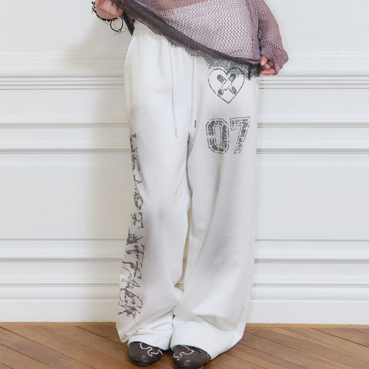 （韓国発送）SY WASHING TRAINING PANTS (WHITE)