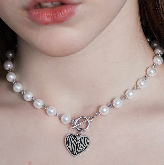 （韓国発送）IN PEARLS CHOKER (SILVER)