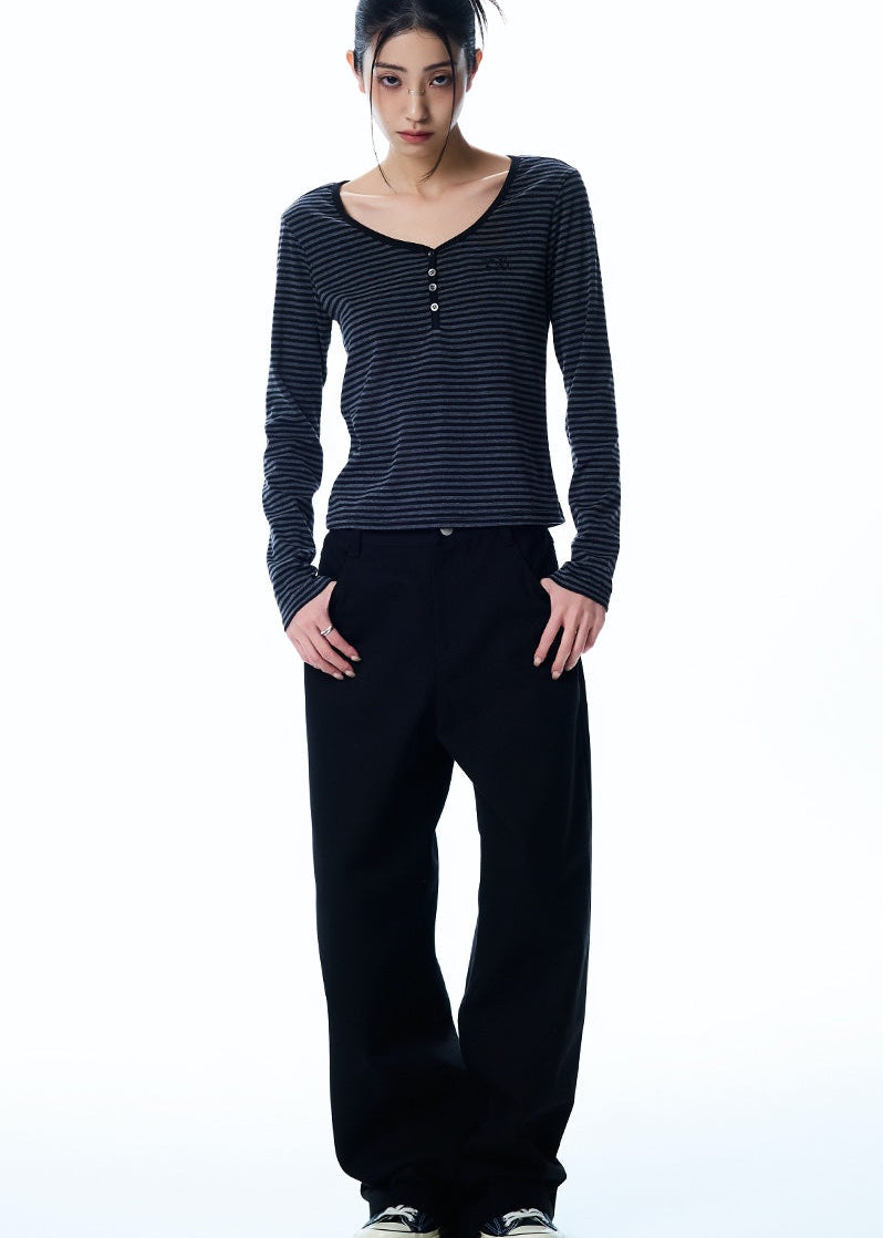 【6th REORDER】BASIC ILOVEU WIDE (BLACK)